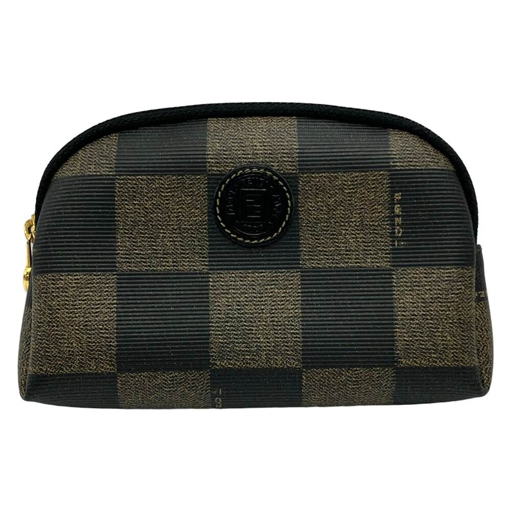 Fendi Pecan Pouch Dark Brown
